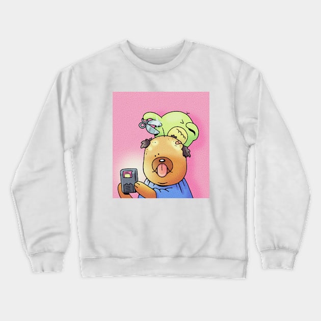 haircut thursday Crewneck Sweatshirt by Bowlcut Pug